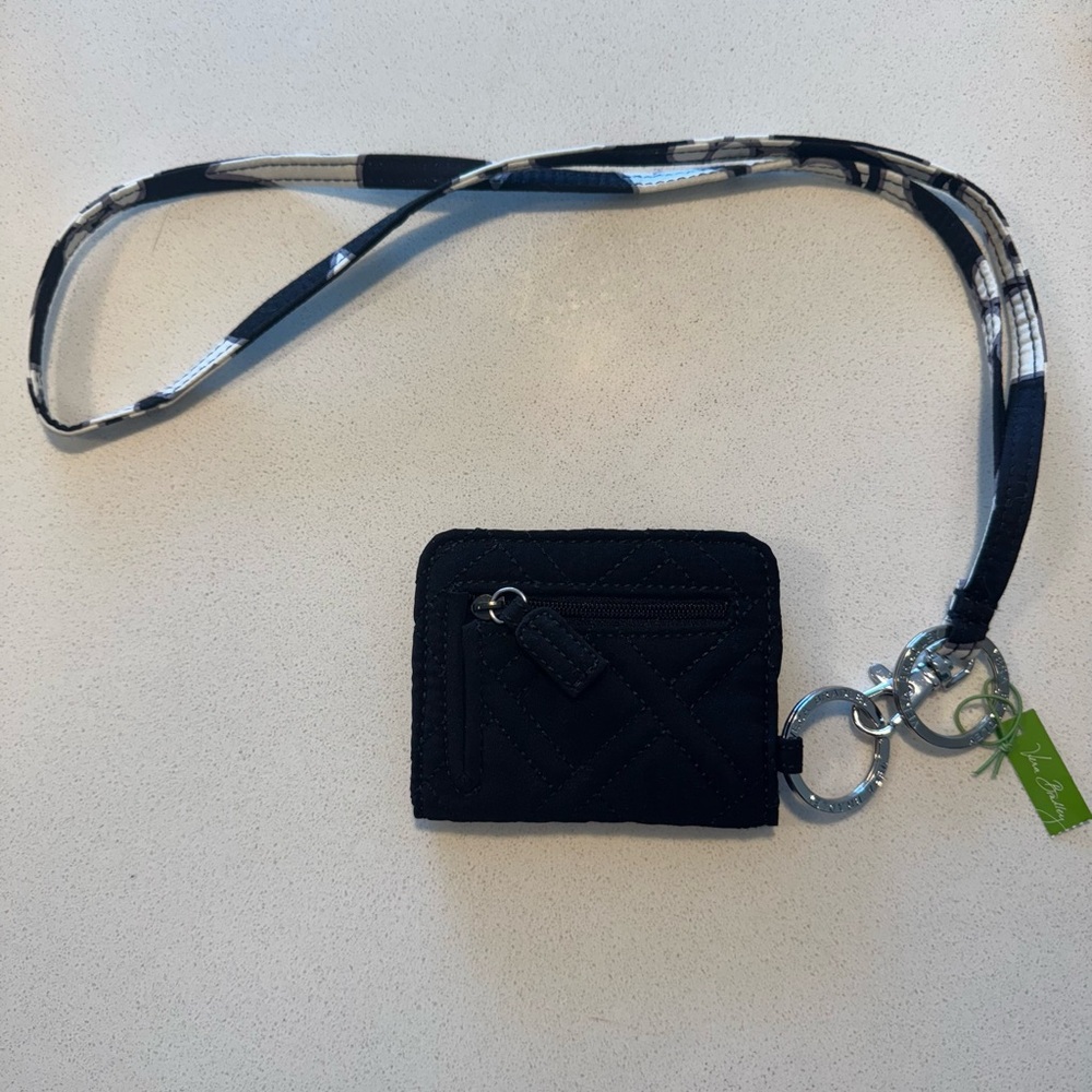 Vera Bradley wallet /ID holder and key rings with lanyard